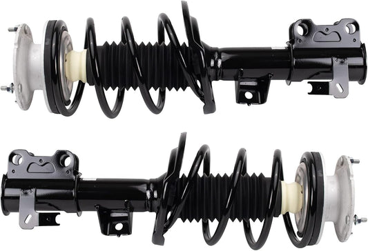 TRQ Front Strut & Coil Spring Assembly Set Driver & Passenger Sides Compatible with 13-19 Cadillac ATS