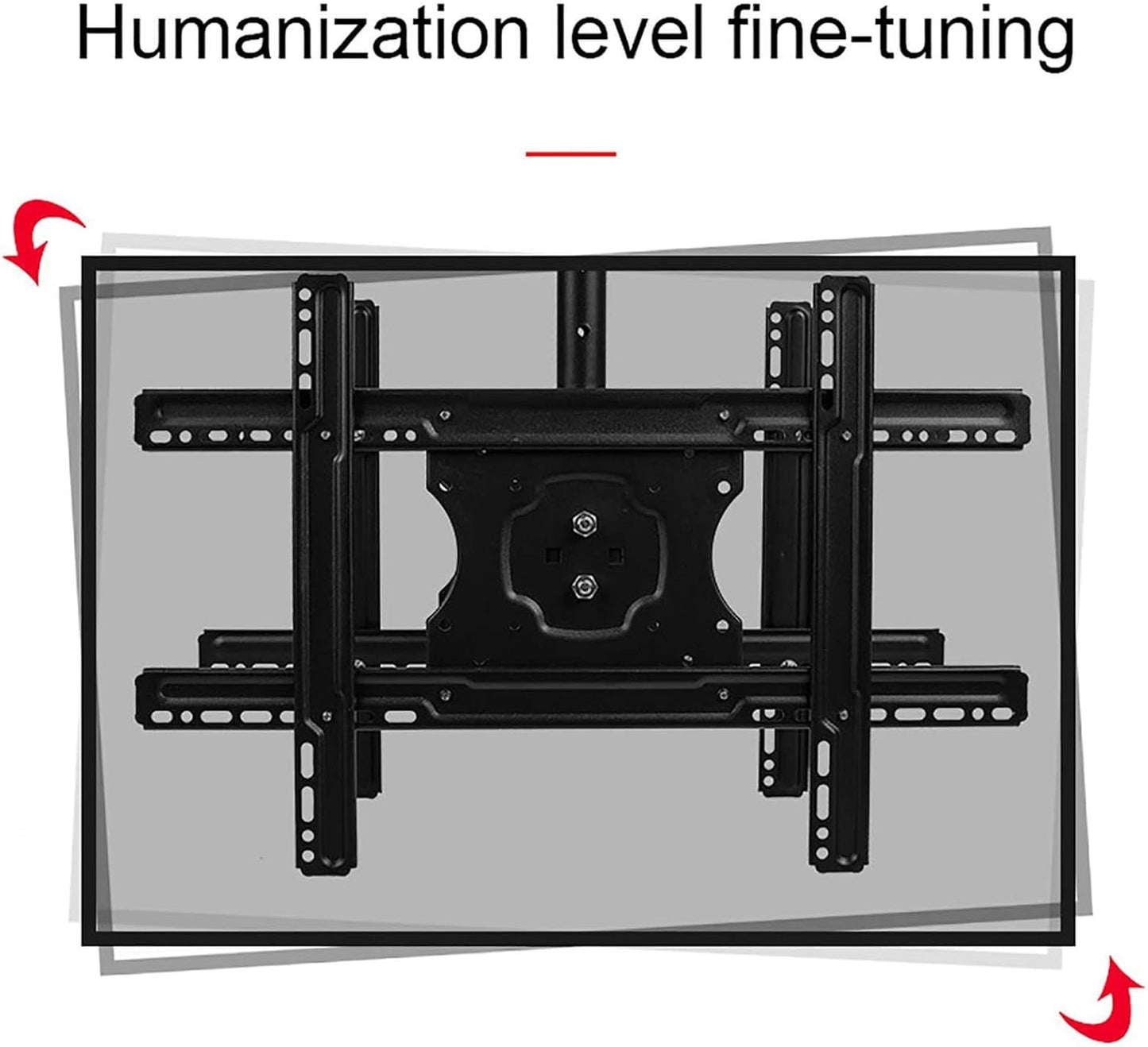 Universal TV Stand, TV Ceiling Mount, Adjustable Bracket, Fits 55-75 Inch LCD LED 4K TVs, Adjustable Height, Telescoping Tilt and Swivel, VESA 600x400mm