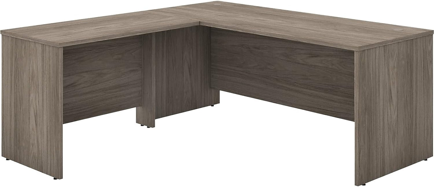 Bush Business Furniture Studio C 72W x 30D L Shaped Desk with 42W Return in Platinum Gray