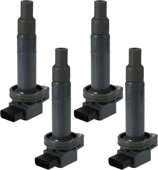 X AUTOHAUX 4pcs Ignition Coils for Toyota Echo L4 1.5L 2000-2005 for Toyota Prius L4 1.5L 2001-2009 90919-02240 90080-19021