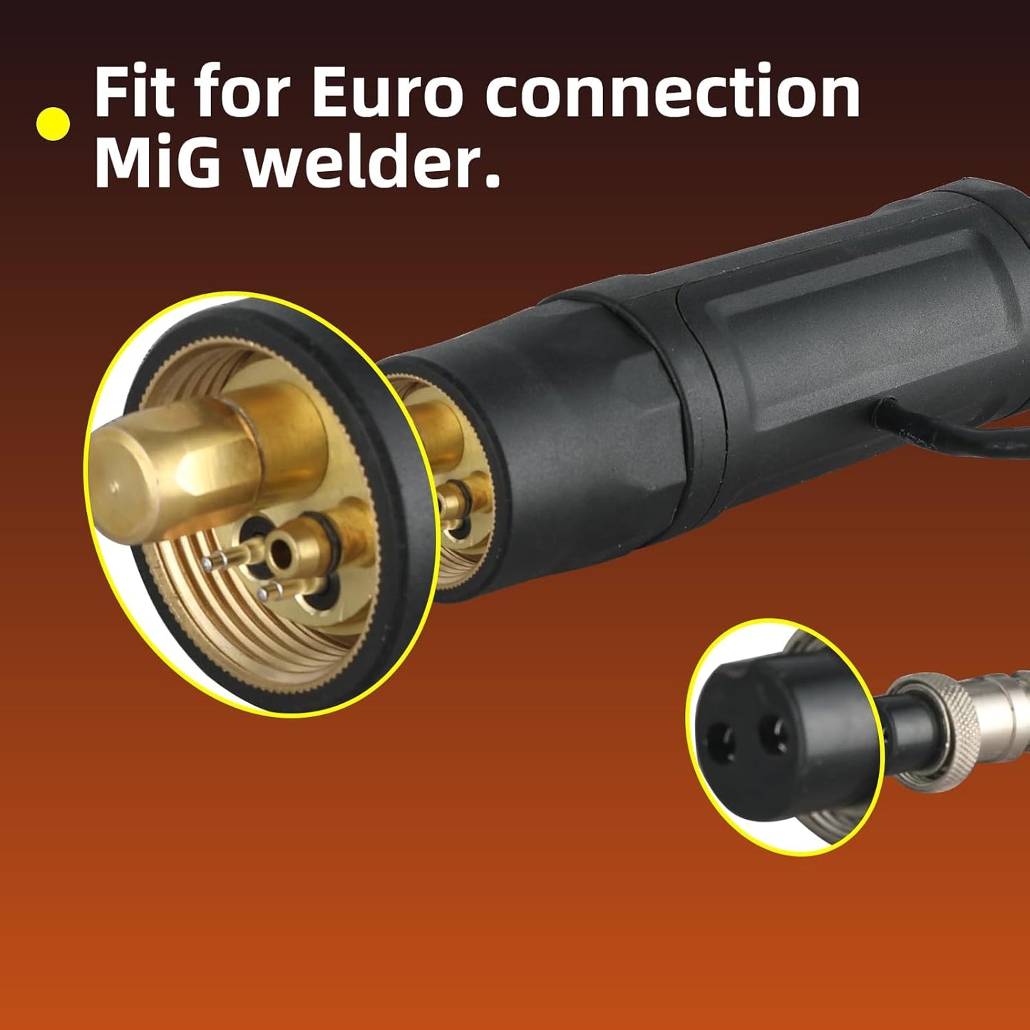 150A Spool Gun LBT150 Aluminum MIG Welding Euro Connection 10 FT Cable Fits for MIG-250PRO MIG-200 MIG Welder