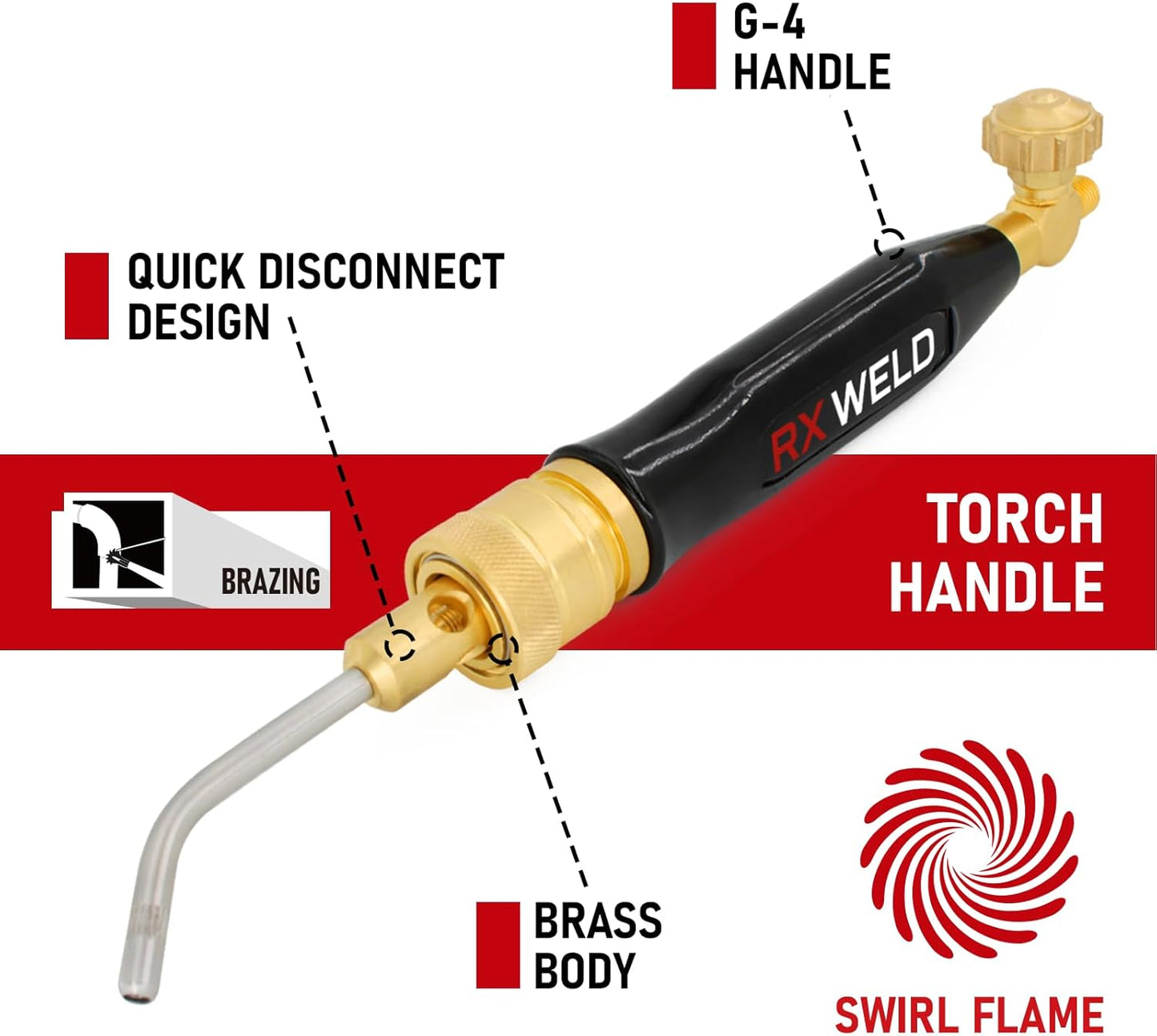 RX WELD Air Acetylene Torch Kit Fuel Gas kit Professional Series