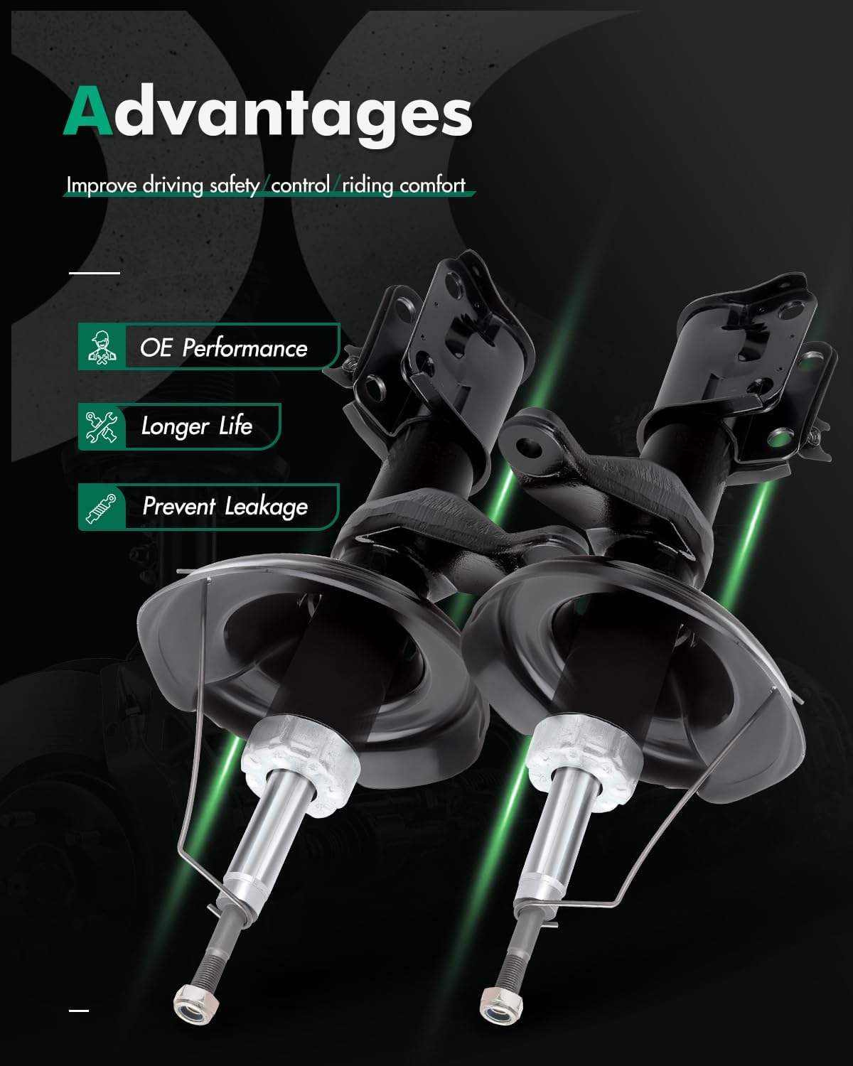 SCITOO Front Shock Absorbers Fits For Honda Element 2003-2006 Auto Shocks 331039 331040 (2Pcs)