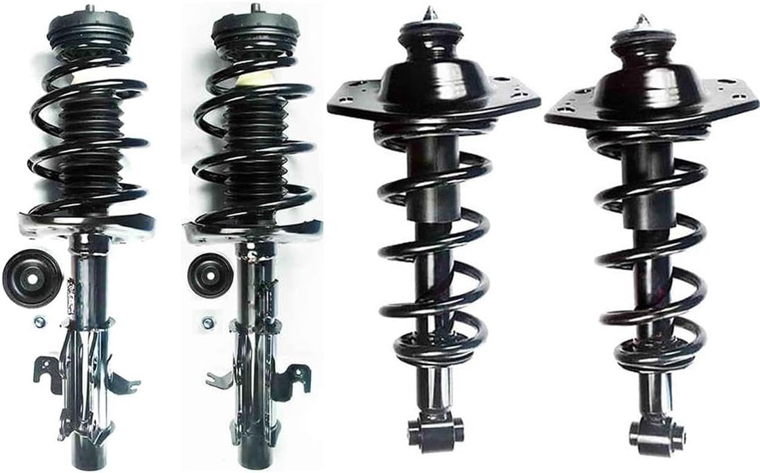 Complete Strut Assembly, Front and Rear Strut and Coil Spring Assembly Loaded Struts Set 4 for Chevrolet Camaro 2012 2010 2011 for Chevy Camaro 2012 2010 2011