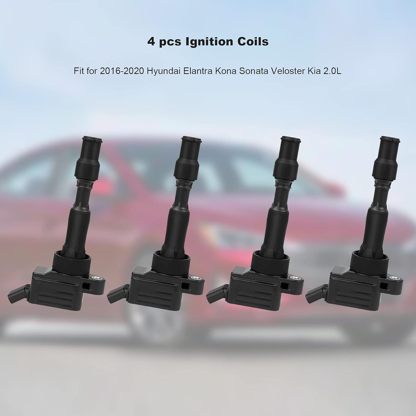 27300-2E601 Ignition Coils for Hyundai Elantra Kona Sonata Veloster Kia Forte Optima 2.0L 49137 UF-816 GN10877