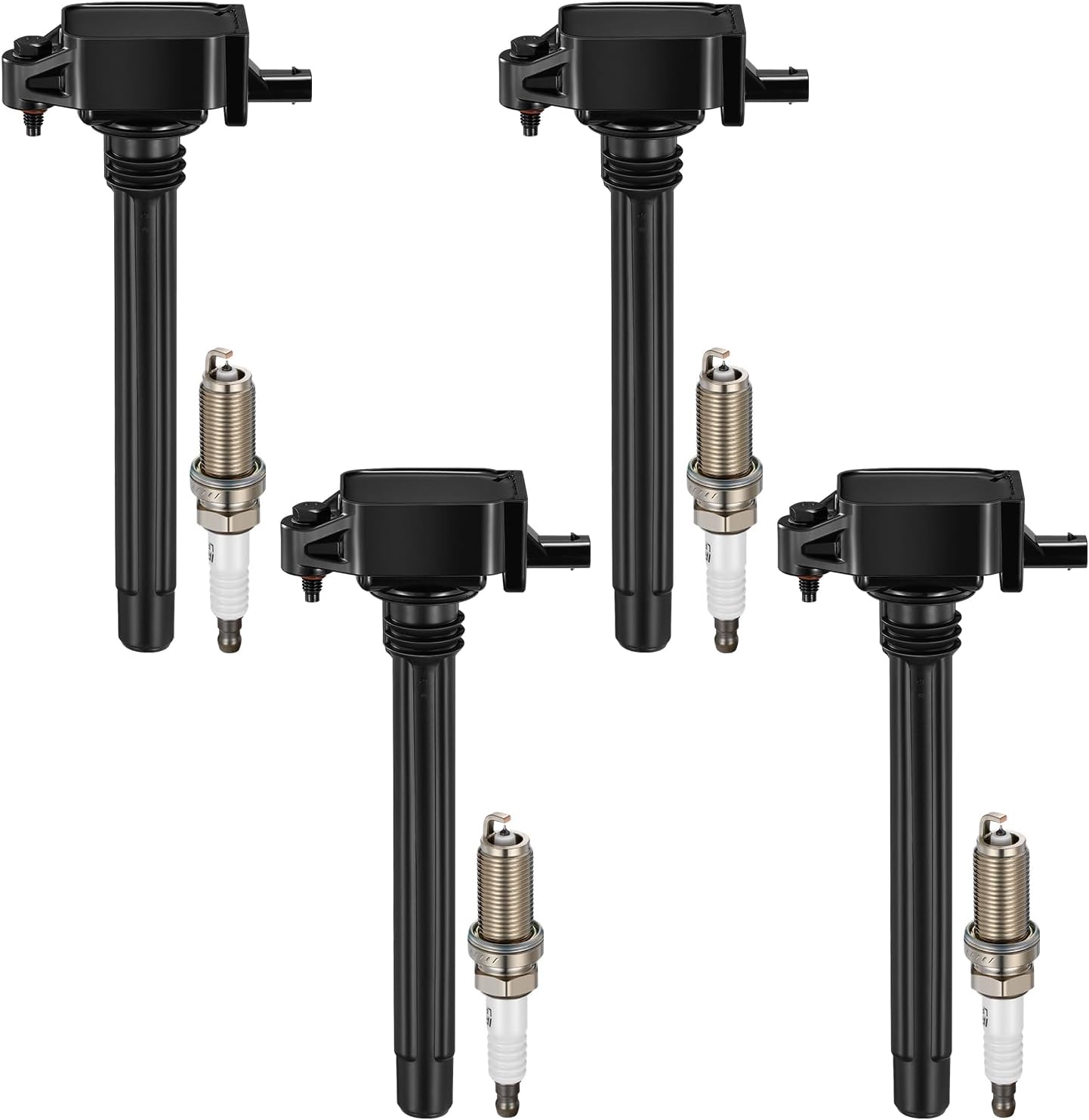 BDFHYK Ignition Coil Pack UF807 and Iridium Spark Plugs 93175 Compatible with Chrysler Pacifica Dodge Durango Jeep Grand Cherokee Wrangler Ram 1500 3.6L V6 68223569AB LKR7DIX-11S, Sets of 6