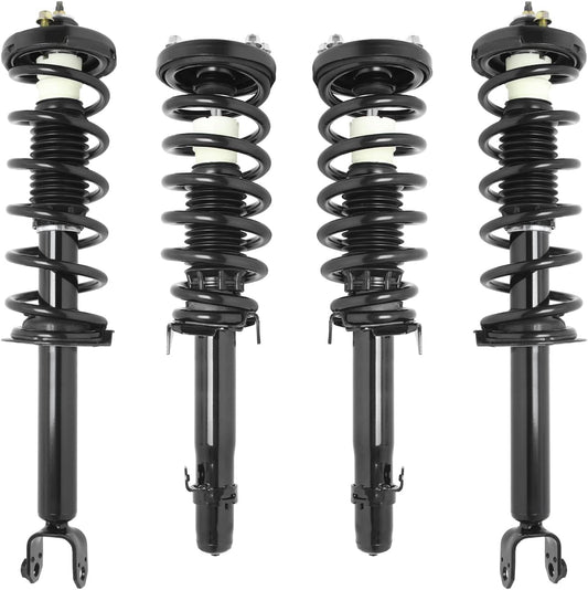 COMPLETESTRUTS - Front & Rear Complete Strut Assemblies with Coil Springs Replacement for 2009-2014 Acura TL FWD - Set of 4