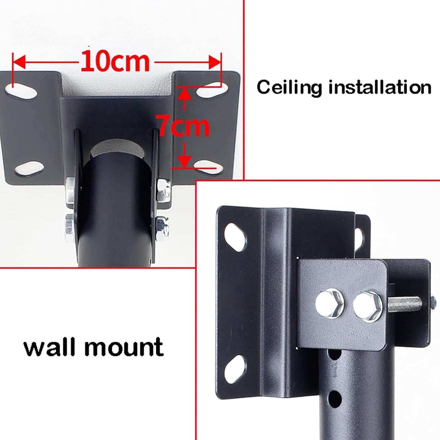 TV Ceiling Mount Bracket, Full Motion Swivel Tilting Stand for 12-32 Inch TVs, Height Adjustable(2m)