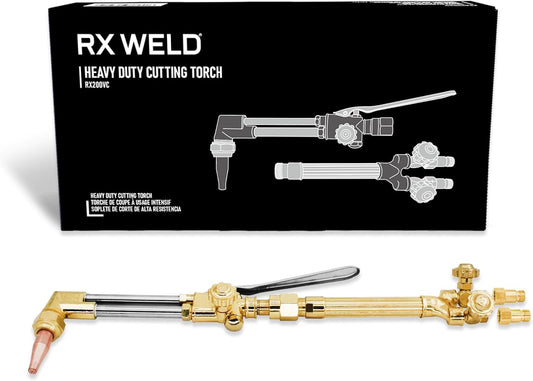 RX WELD V-Style Heavy Duty Oxy-Acetylene Torch Kit W/CA 2460 Attachment, HD310C Handle & 1-1-101 Cutting Tip