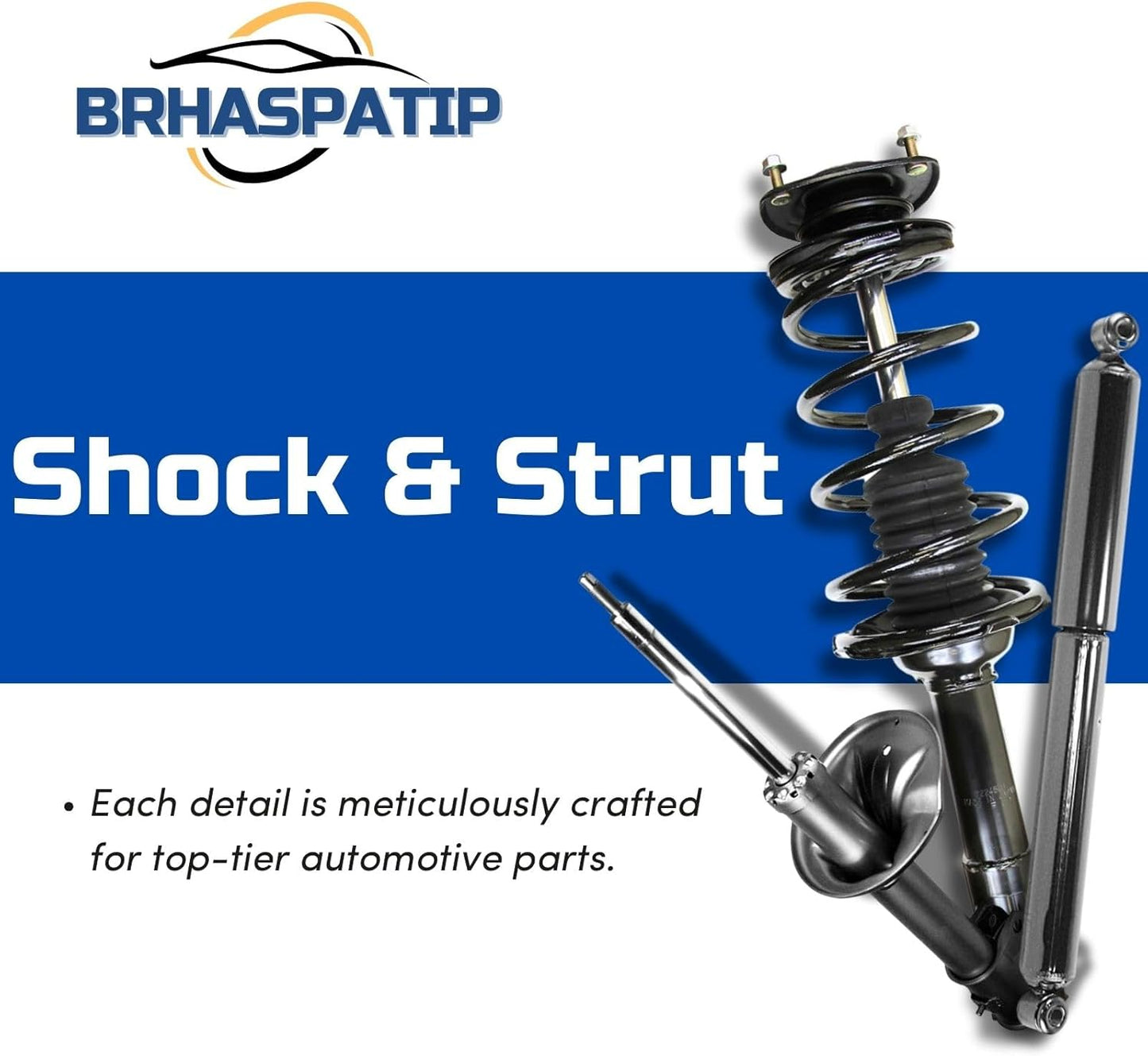 Shocks and Struts - Set (4) Front Rear Strut Shocks Kit, Shock Absorber Suspension Strut Brhaspatip for Cadillac Escalade 2007-2014 for Cadillac Escalade EXT 2007-2013