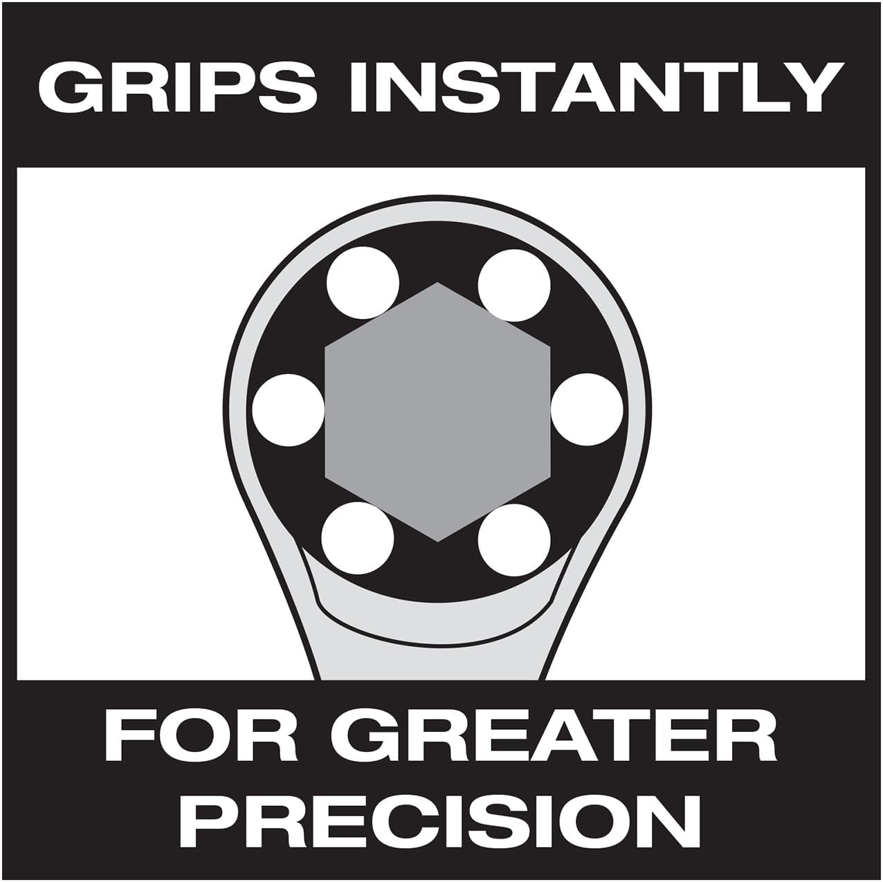 Zero Degree 38141 Ultra-Precise 7-Piece Gearless Ratchet Wrench Set – Nickel Plated High-Carbon Steel with ASME Certified Torque – Durable & Rust-Resistant – Perfect for Tight Spaces, Metric