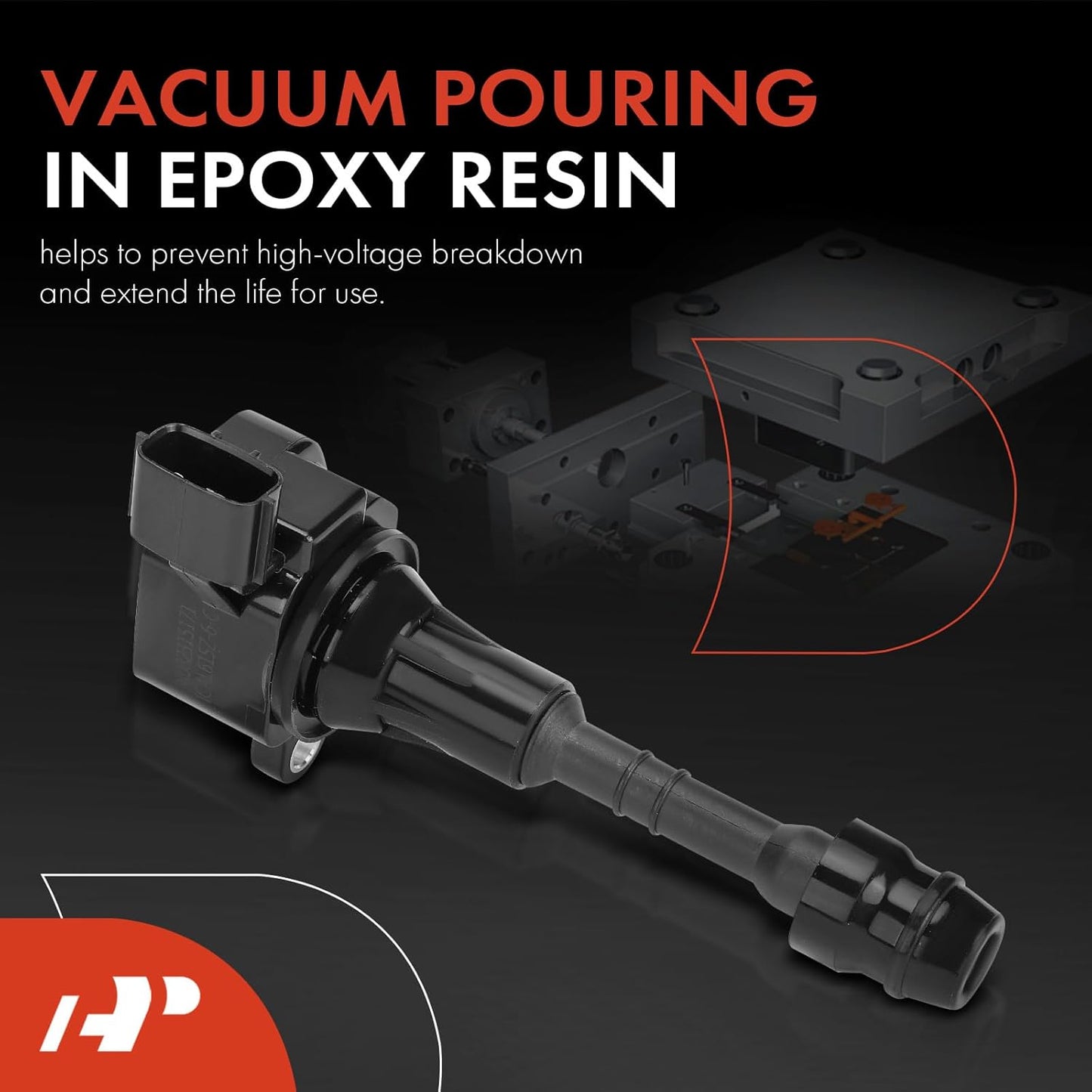 A-Premium Engine Ignition Coil Pack Compatible with Infiniti FX35 2003-2008, G35 2003-2007, M35 2006-2008 & Nissan 350Z 2003-2006, V6 3.5L, 6-PC Set