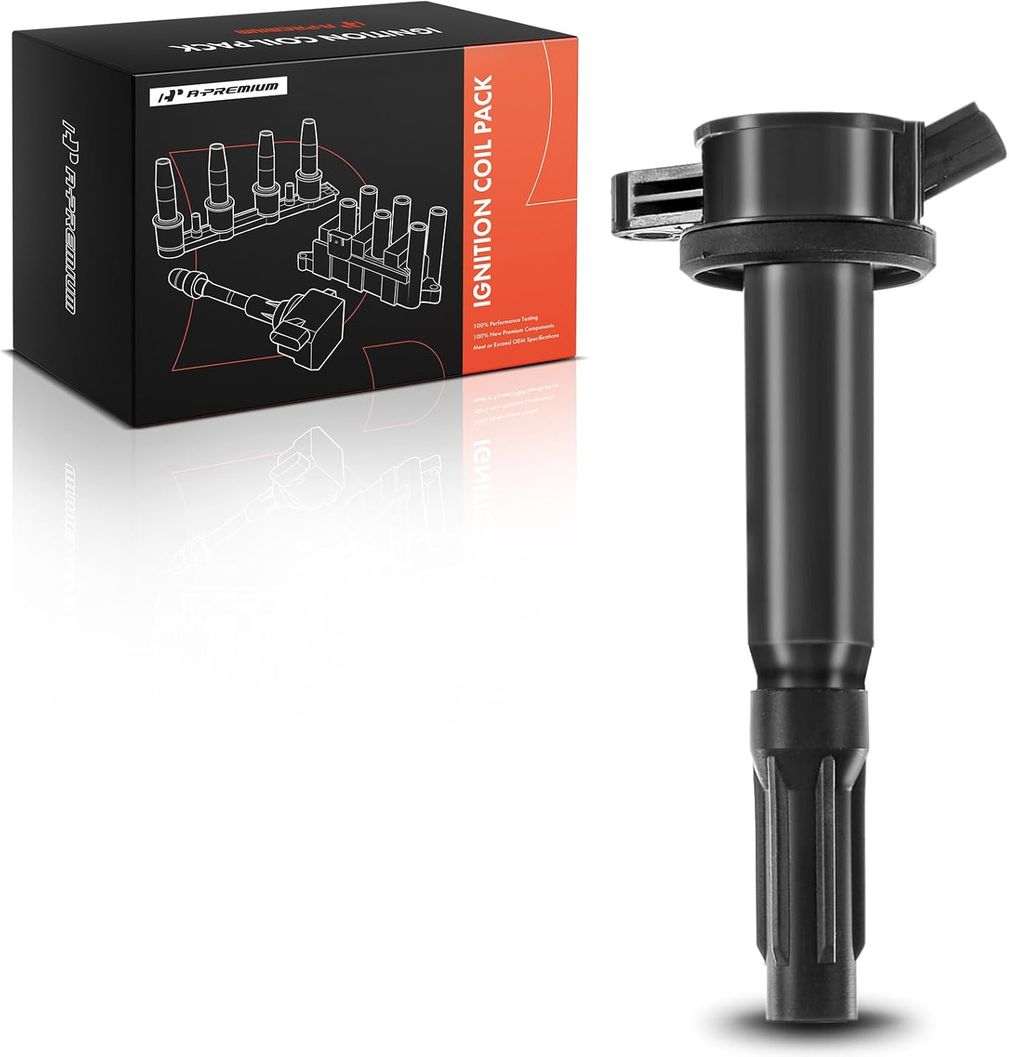 A-Premium Engine Ignition Coil Packs Compatible with Ford Fusion 2006-2012 Escape Mercury Mariner Milan Lincoln Zephyr Mazda Tribute V6 3.0L 6-PC Set