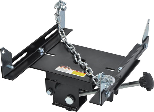 Transmission Jack Adapter for Cars and Trucks, with Capacity of 1100 lbs/0.5 T Loading Gearbox Removal Adaptor for Hydraulic Floor Jack Conversion with 1-1/5” Removable Saddle Shaft