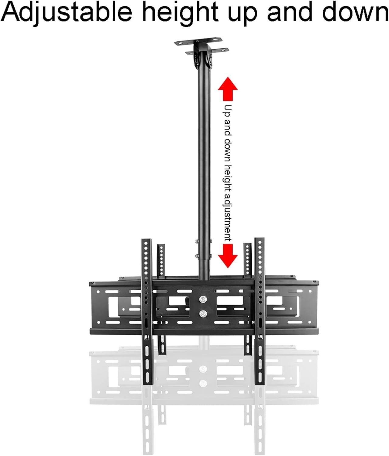 Table Top TV Stand,Double Sided Ceiling TV Mount Bracket, Telescoping Adjustable Height Pole, TV Wall Mount Bracket Fits 40-70 Inch Flat Sn TVs (to 12m)