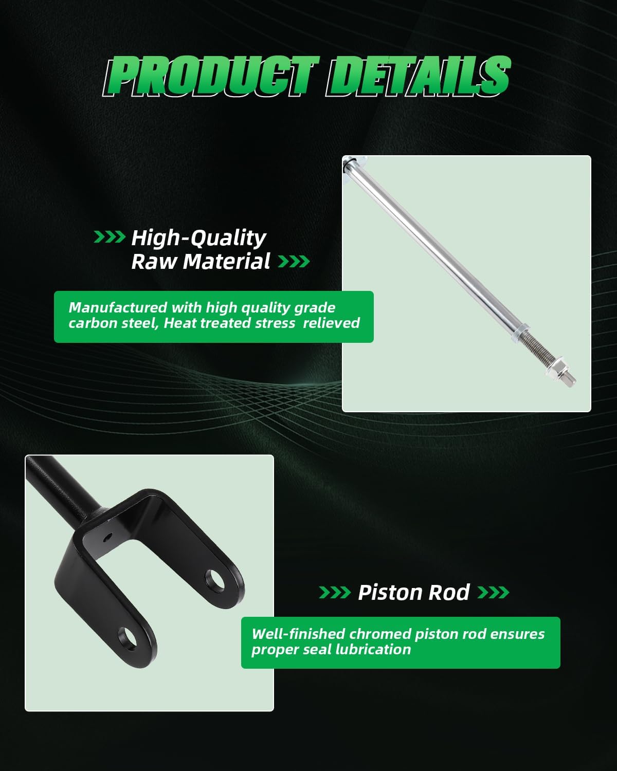 SCITOO - Rear Shock Absorbers for Honda Fits 2016 2017 2018 2019 2020 2021 2022 for Honda Civic Shocks 5545 Shocks Struts - 2Pc Set