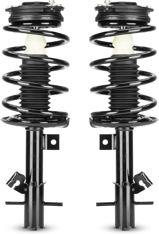 172378 172379 Front Struts Shocks Assembly w/Coil Spring Absorbers for 2007-2012 Nissan Sentra 2.0L L4 (Base, S, SL, SR), Strut Shock Assemblies 2008 2009 2010 2011 - [Exc. SE-R/SE-Rspecv Models]