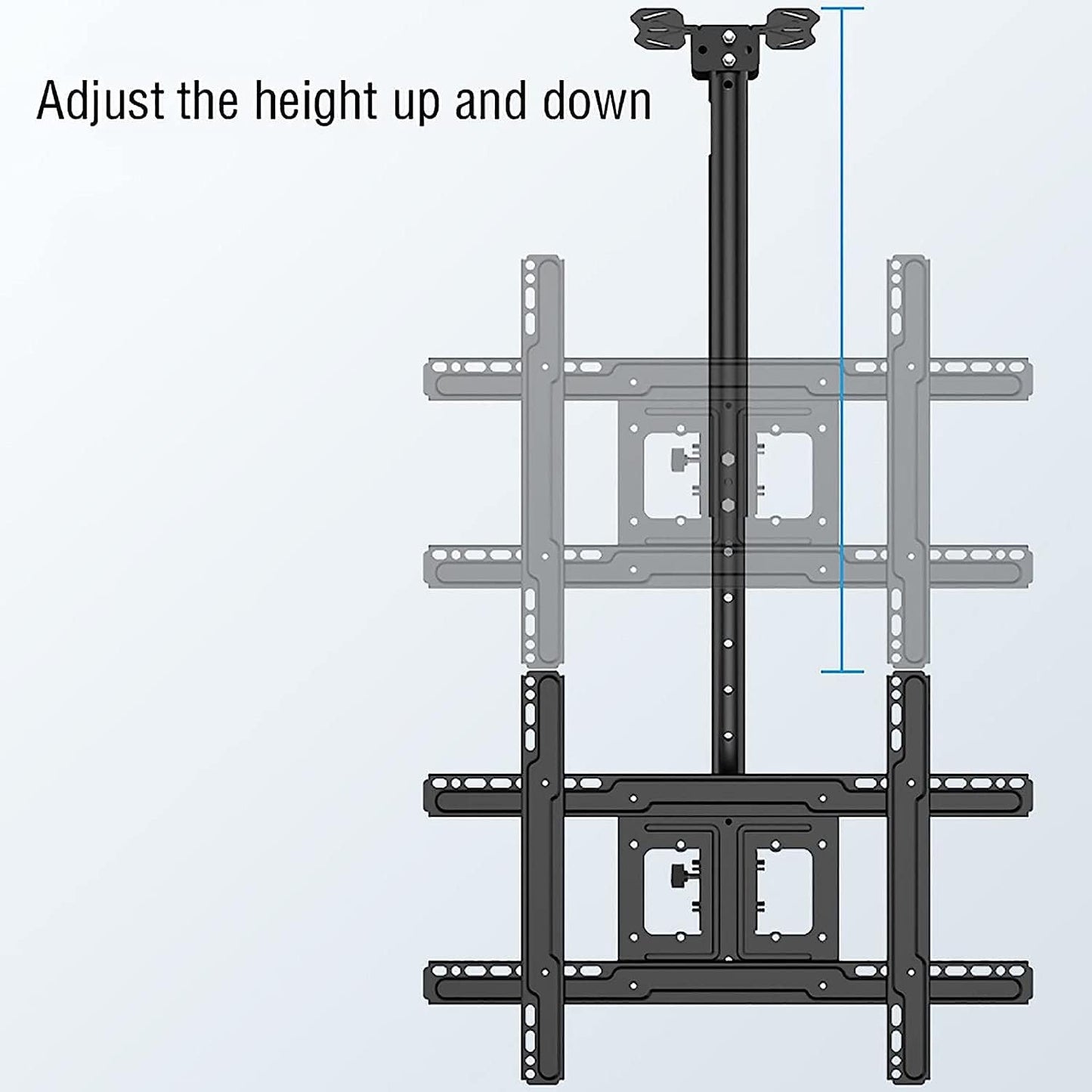 Ceiling TV Mount for 32 65 inch TVs Adjustable Tilt & 30° Swivel Versatile Wall & Ceiling Mount Bracket Multi Functional TV Support for Home & Office