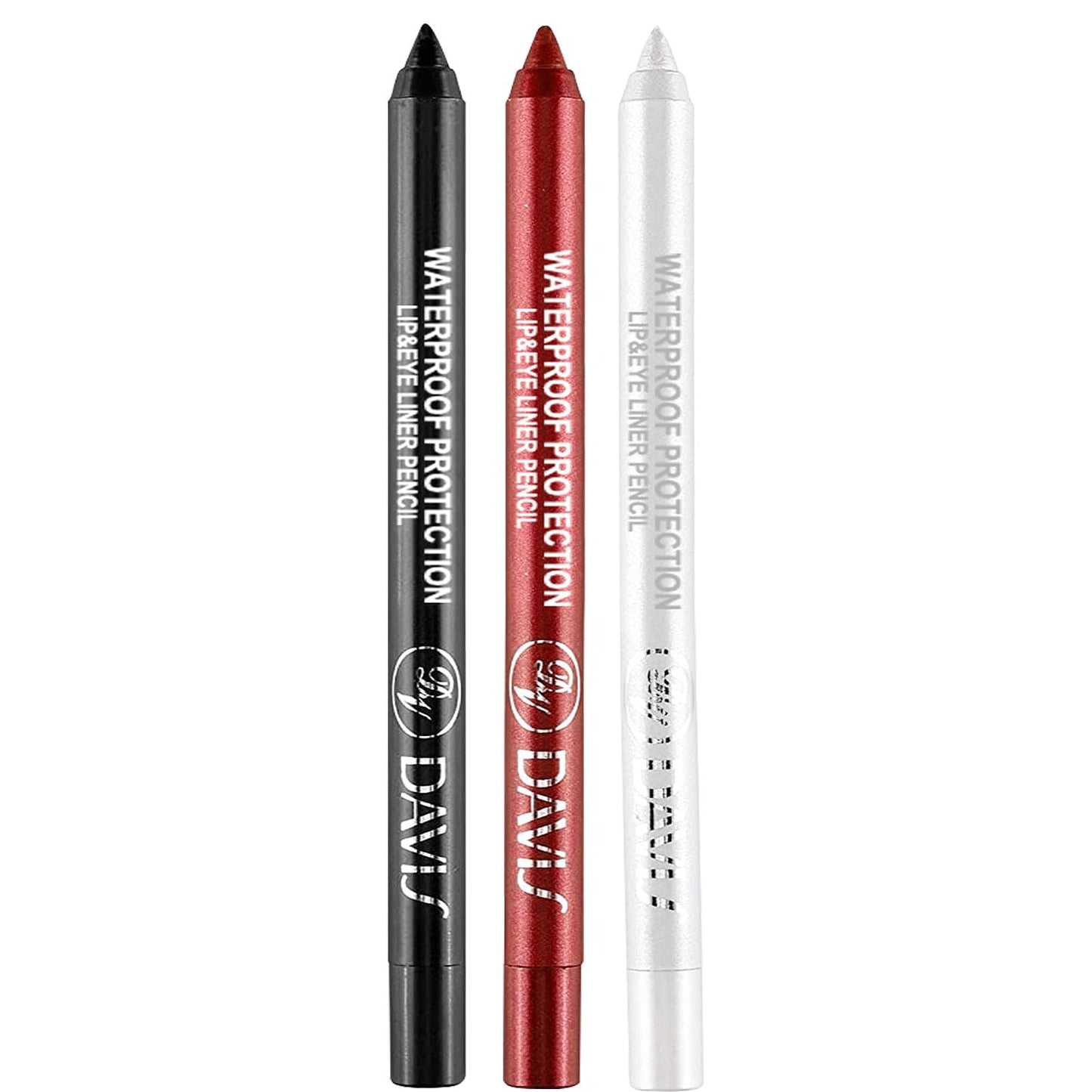 15PCS Colorful Eyeliner Pen Set, Eye Shadow Pencil, Pearl & Matte Metallic Glitter Eyeliner for Women, Eye & Lip Liner, Professional Eye Makeup Set
