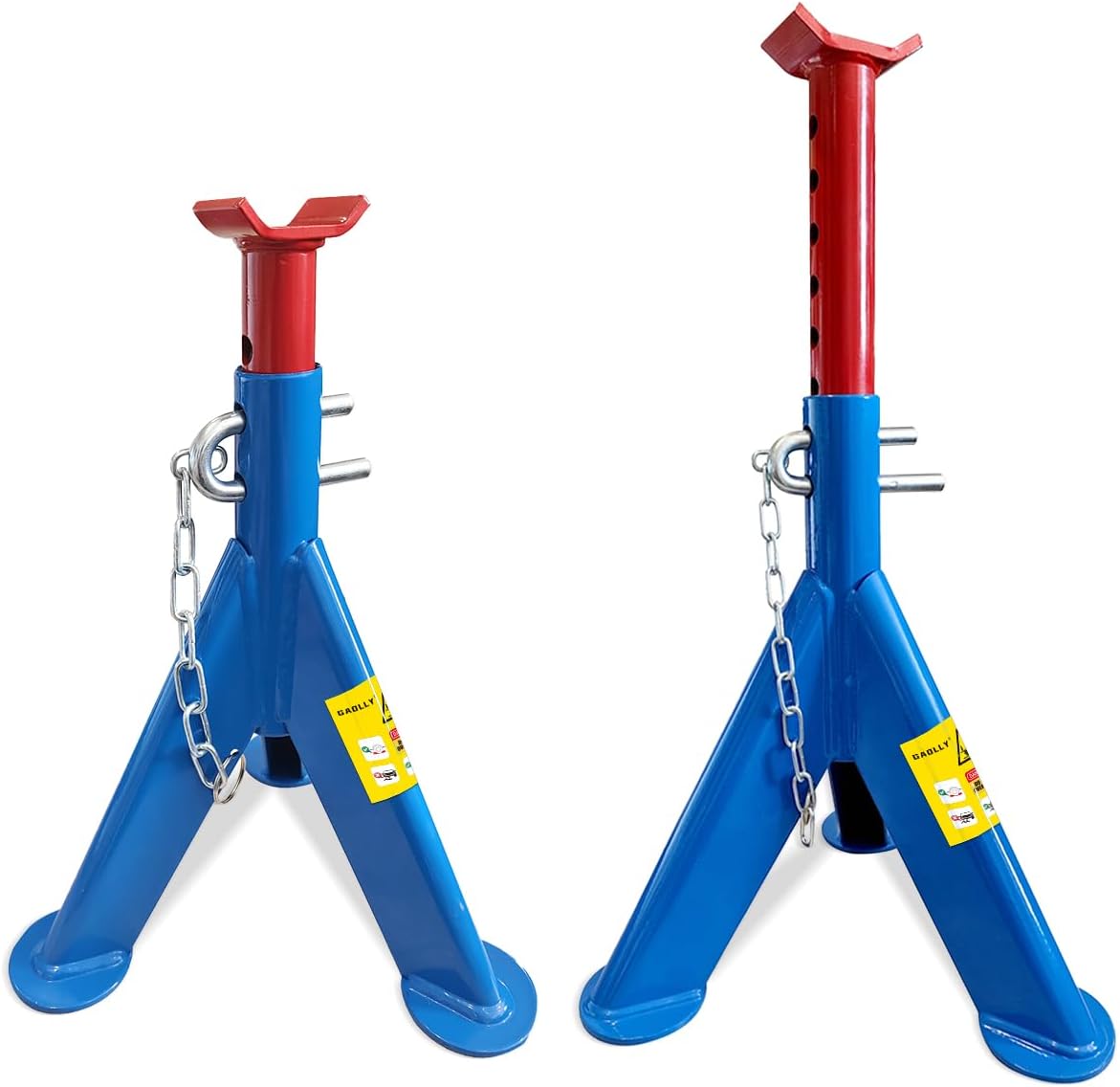 Car Jack Stands 3 Ton with Double Locking and Large Foot Base for Lifting Cars,SUVS,MPVS, Heavy Duty Steel, 6600 lb Capacity, 2 Packs