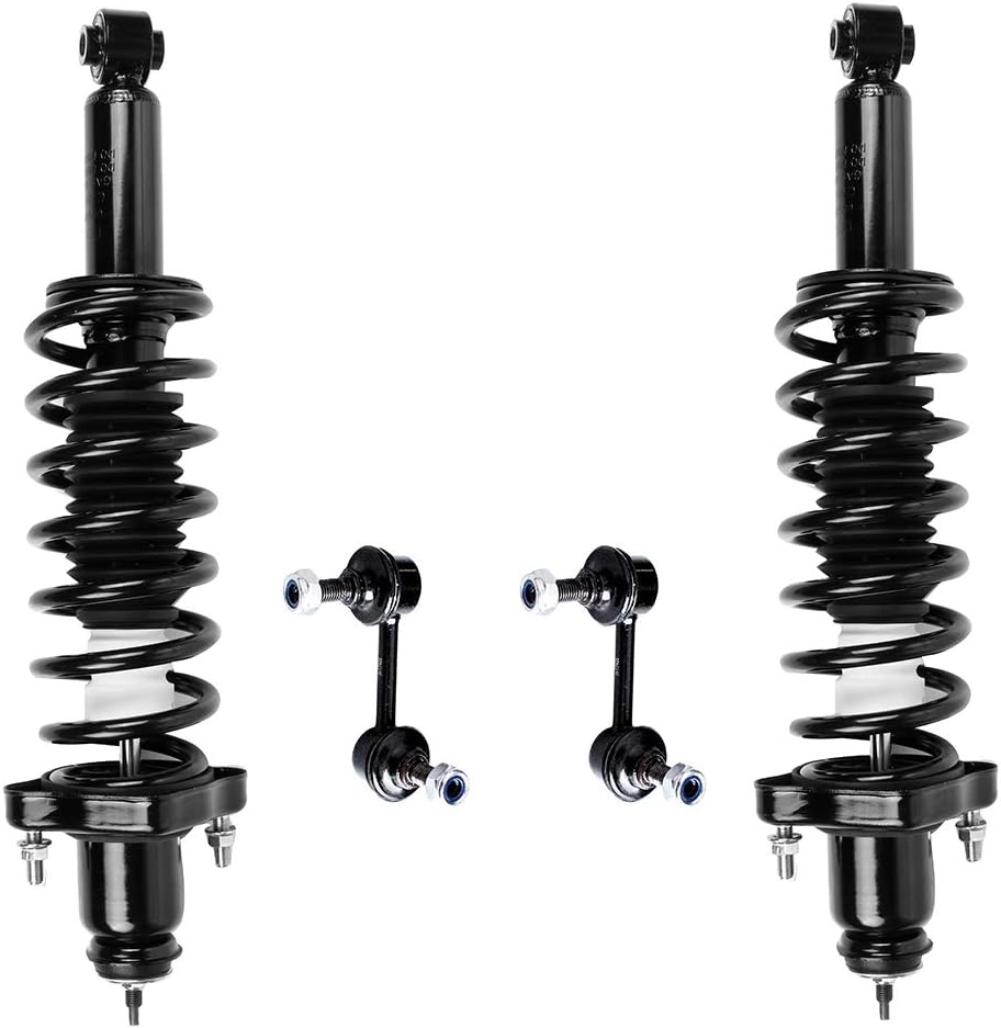 SCITOO Struts suspension kit For Jeep Compass 2007 2008 2009,For Dodge Caliber 2007 2008 2009,For Jeep Patriot 2007 2008 2009 Rear Strut Spring Assembly,Stabilizer Bar Link 4Pcs,172401 K750289