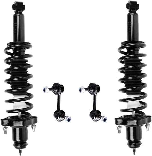 SCITOO Struts suspension kit For Jeep Compass 2007 2008 2009,For Dodge Caliber 2007 2008 2009,For Jeep Patriot 2007 2008 2009 Rear Strut Spring Assembly,Stabilizer Bar Link 4Pcs,172401 K750289