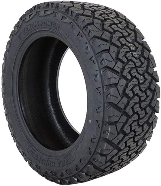 Set of 4 (FOUR) Venom Power Terra Hunter X/T XT All-Terrain Mud Light Truck Radial Tires-35X12.50R20LT 35X12.50X20 35X12.50-20 125R Load Range F LRF 12-Ply BSW Black Side Wall