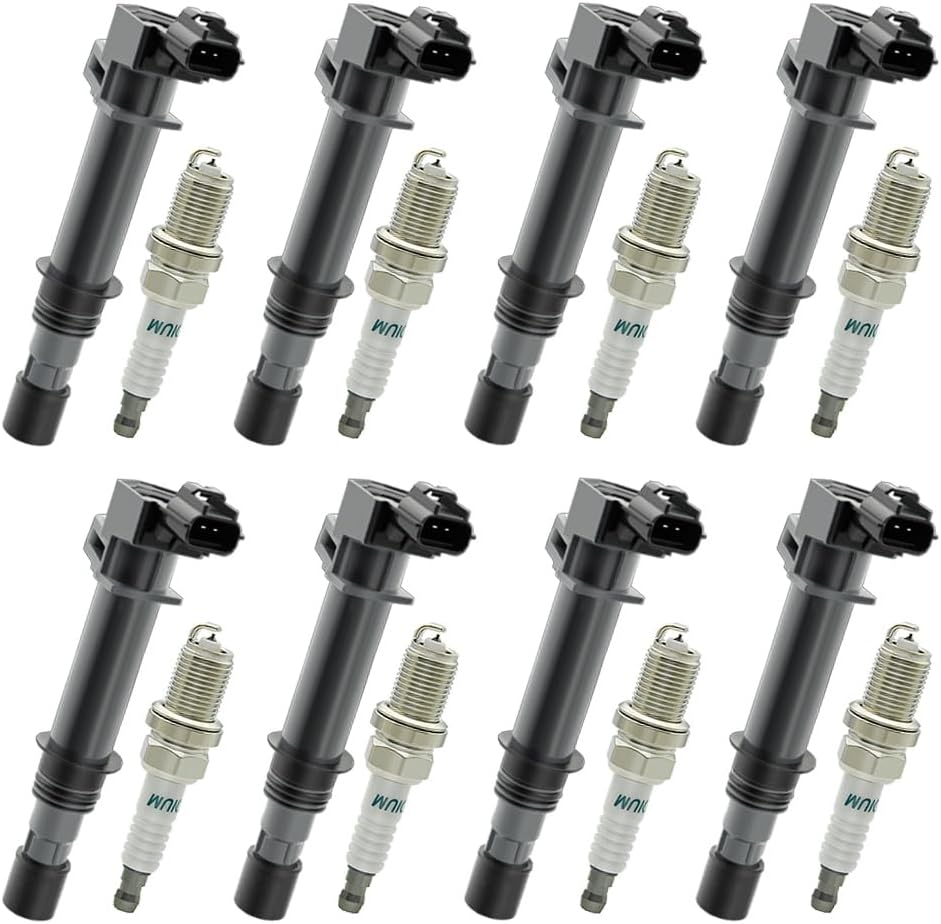 Set of 6 UF270 Ignition Coil with Iridium Spark Plug Compatible with 2000-2008 Dodge Dakota, 2004-2007 Ram 1500, 2000-2007 Durango,1999-2008 Jeep Grand Cherokee 4.7L V8