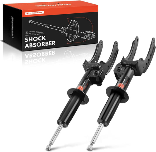 A-Premium Front Pair (2) Strut Shock Absorber Compatible with Porsche Cayenne 2006-2010 & Audi Q7 2007-2015, Driver and Passenger Side