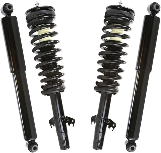 AutoShack Front Complete Strut & Coil Spring Assembly with Rear Shock Absorbers Set for Ford Fusion Lincoln MKZ Mercury Milan | Full-vehicle Suspension System Replacement Kit CST100372-KS786PR