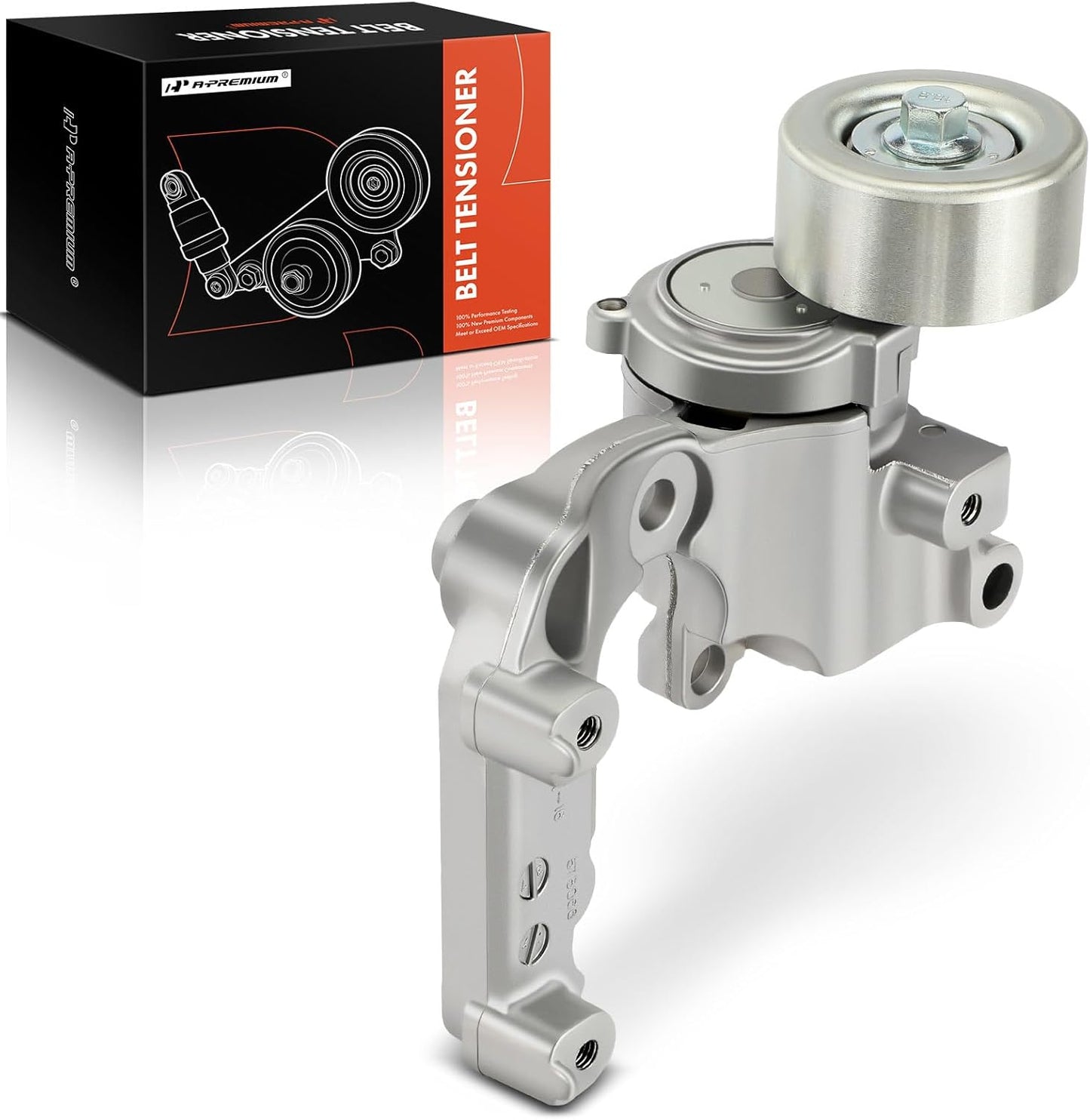 A-Premium Belt Tensioner Assembly with Pulley Compatible with Toyota RAV4 2001-2005, Solara, Camry 2002-2006, Highlander 2001-2007 & Scion tC 2005-2010, Replace# 166200W110, 1662028010