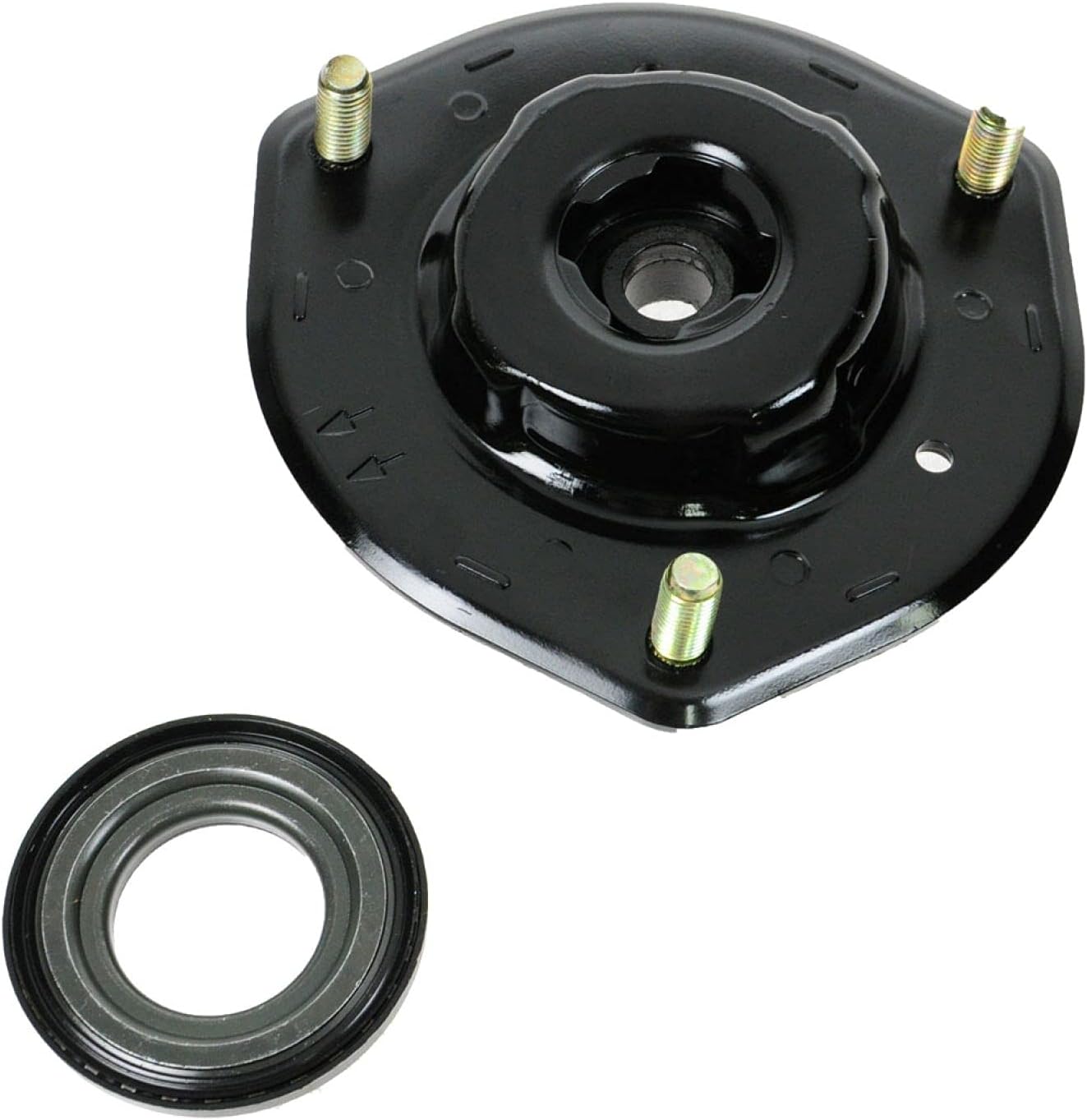 TRQ Front Upper Shock Strut Mount Kit Plate Bearing Pair Set of 2 for Camry ES300