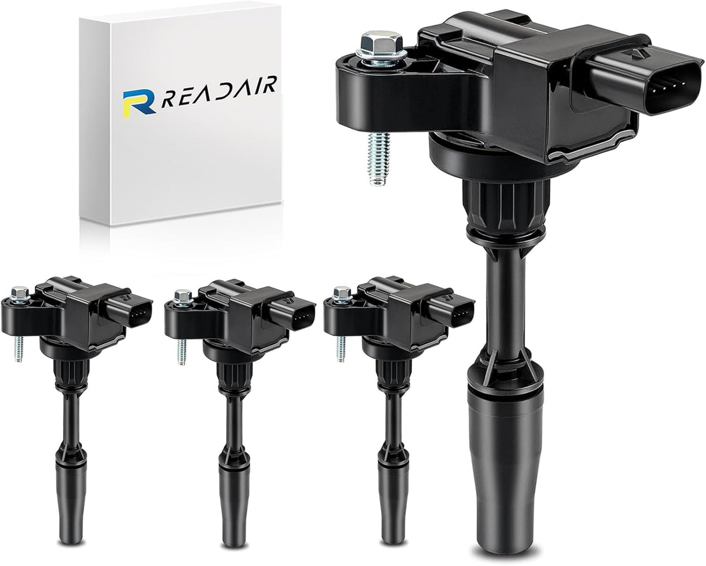 UF575 Ignition Coil & 1675 Double Iridium Spark Plug for Audi A3 A4 A5 A6 Q5 R8 TT RS4 RS5/Volkswagen Jetta Passat Beetle CC Golf GTI Replaces# C1627 07K905715F E1075