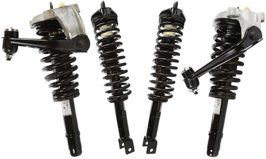 AutoShack Front & Rear Complete Strut & Coil Spring | Replacement for 2001-2006 Chrysler Sebring 2001-2006 Dodge Stratus | 4-PC