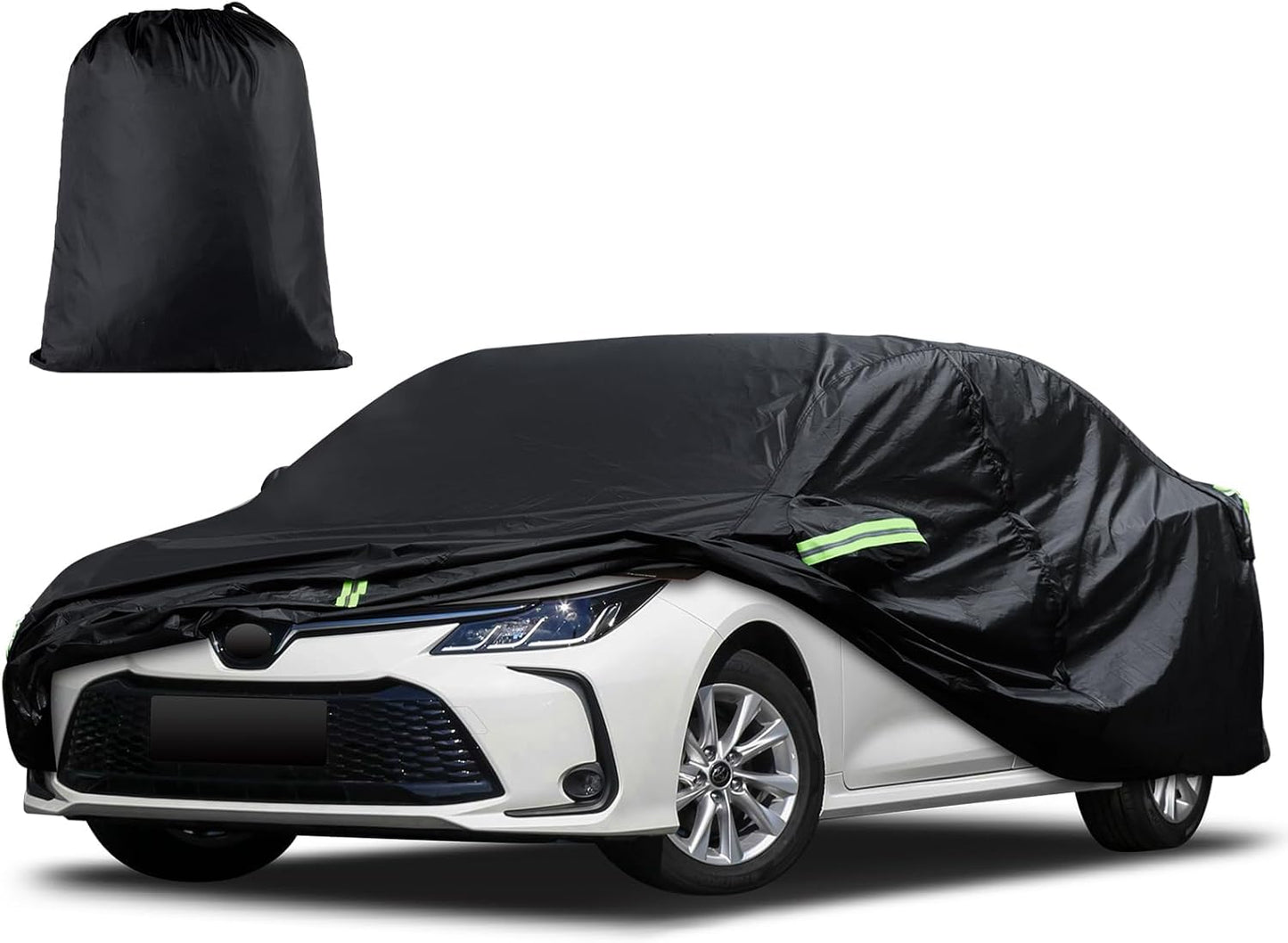 Car Cover Custom Fit for Ford Mustang 1994-2025, for Chevy Camaro 2010-2025, Waterproof All Weather Full Exterior Cover Rain Hail Sun Protector Car Cover with Door Zipper