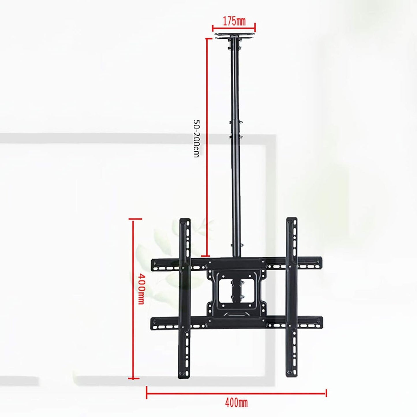 Ultra Thin TV Wall Mount Adjustable Height for 40 70" LED Screens 30° Rotation Ceiling Support Heavy Duty Easy in Tion Perfect for Home Theater Setup