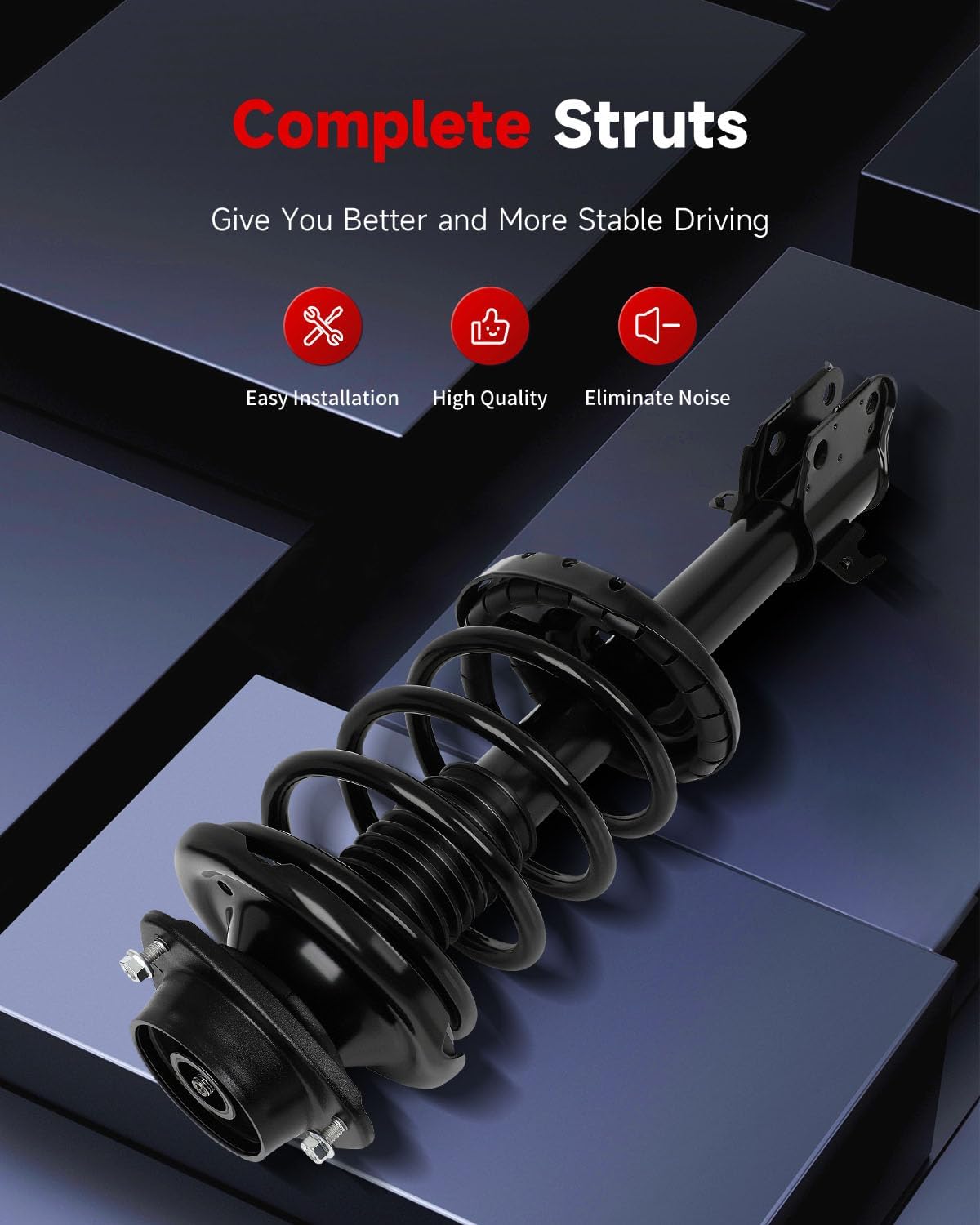 cciyu Front Complete Struts shock and Struts Fits for 2010 2011 2012 for Subaru Outback 272687 272686 Quick Struts Assembly -2PCS