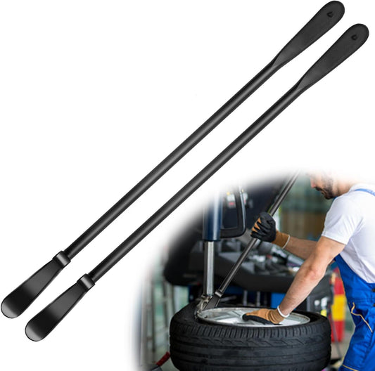 2 PCS Tire Bar, Tire Spoon,Tire Mount and Demount Iron, Ideal for Auto/Truck Maintenance, Replaces Manual Tire Changers (30 inch)