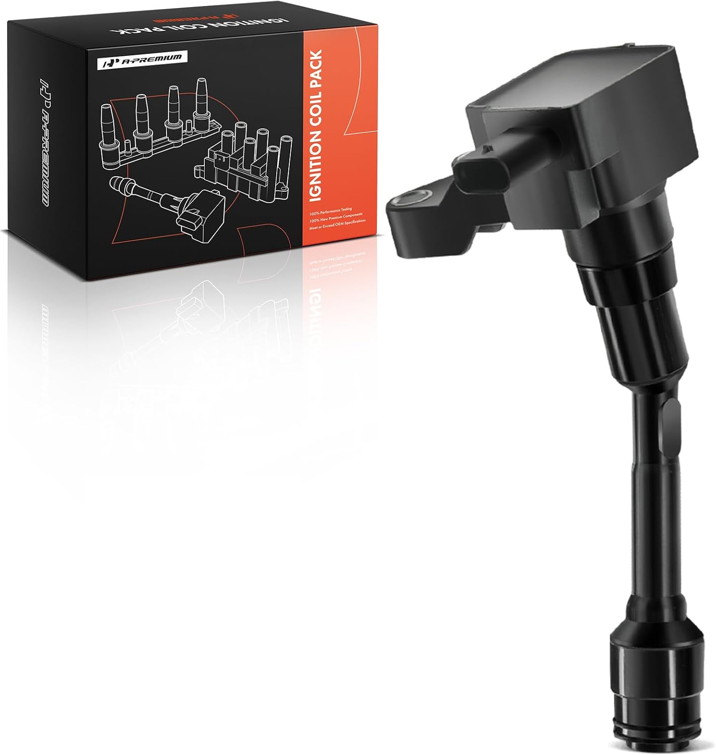 A-Premium Engine Ignition Coil Pack Compatible with Ford EcoSport 2018-2021, Fiesta 2014-2017, Focus 2015-2018, 1.0L 1.5L, 3-PC Set