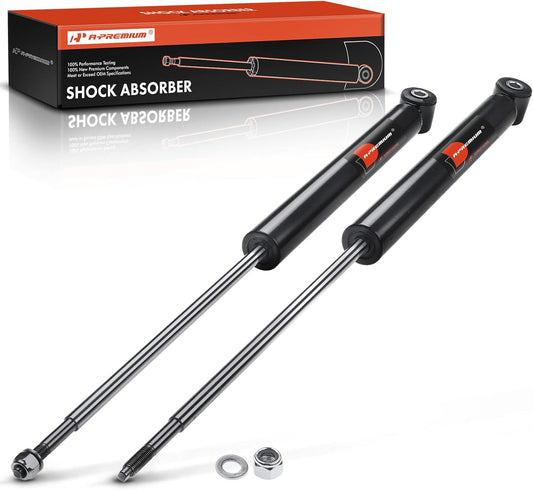 A-Premium Rear Pair (2) Shock Absorber Compatible with BMW E36 E46 318i 323i 325i 328i 330i 318is 323is 325is 328is 328Ci 330Ci, No Sport Suspension, LH and RH Side