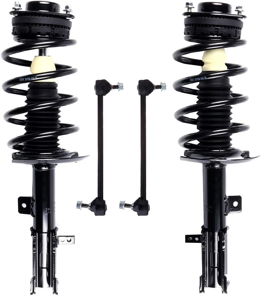 SCITOO Struts suspension kit For Chrysler 200 2011-2014,For Chrysler Sebring 2007-2010,For Dodge Avenger 2008-2014 Front Strut Spring Assembly,Stabilizer Bar Link 4Pcs,271131 271130 K750385
