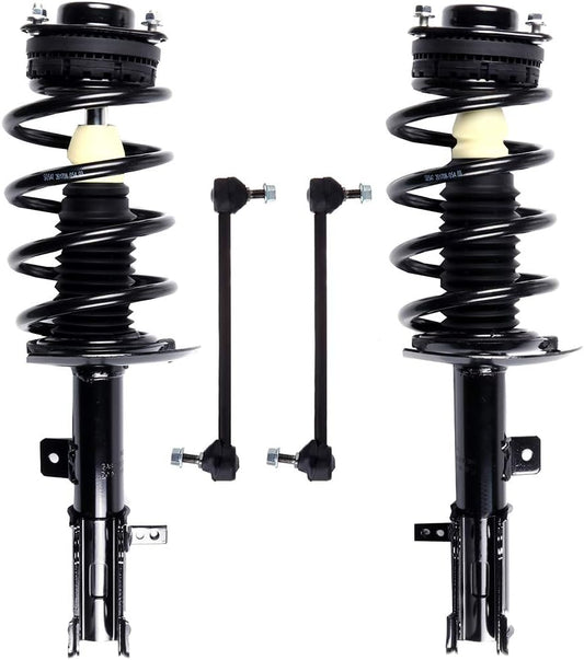 SCITOO Struts suspension kit For Chrysler 200 2011-2014,For Chrysler Sebring 2007-2010,For Dodge Avenger 2008-2014 Front Strut Spring Assembly,Stabilizer Bar Link 4Pcs,271131 271130 K750385