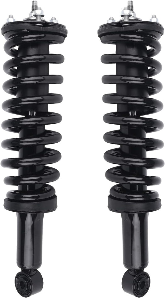 Autoround Front Complete Strut Shock Absorber Compatible with Toyota Sequoia 2001 2002 2003 2004 2005 2006 2007 171348L 171348R Struts with Coil Spring Assembly, Both Driver Passenger Side
