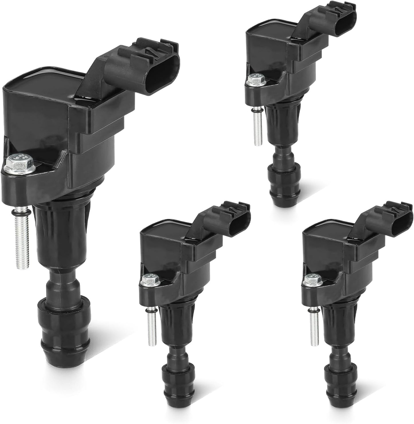 Set of 4 Ignition Coil Pack 2.4L Compatible with Chevy Equinox Cobalt HHR Malibu, Buick LaCrosse Regal Verano, GMC Terrain, Saturn Aura Ion Sky, Pontiac G5 G6 Solstice Replace UF491 C1552