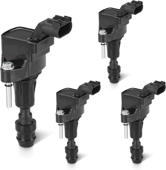 Set of 4 Ignition Coil Pack 2.4L Compatible with Chevy Equinox Cobalt HHR Malibu, Buick LaCrosse Regal Verano, GMC Terrain, Saturn Aura Ion Sky, Pontiac G5 G6 Solstice Replace UF491 C1552