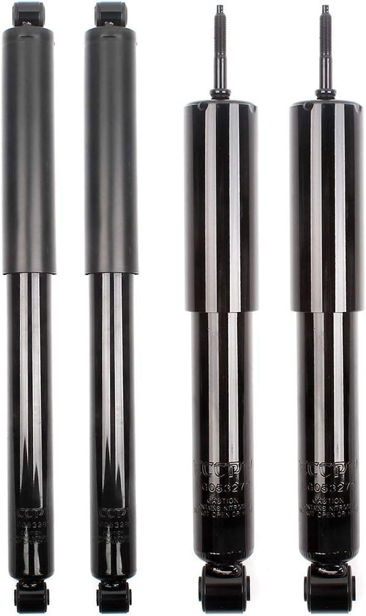 4Pcs Front + Rear Shocks Set for F150 - INEEDUP Shock Absorber Kit for 1990 1991 1992 1993 1994 1995 1996 for Ford for F-150 Bare Struts Amortiguadores