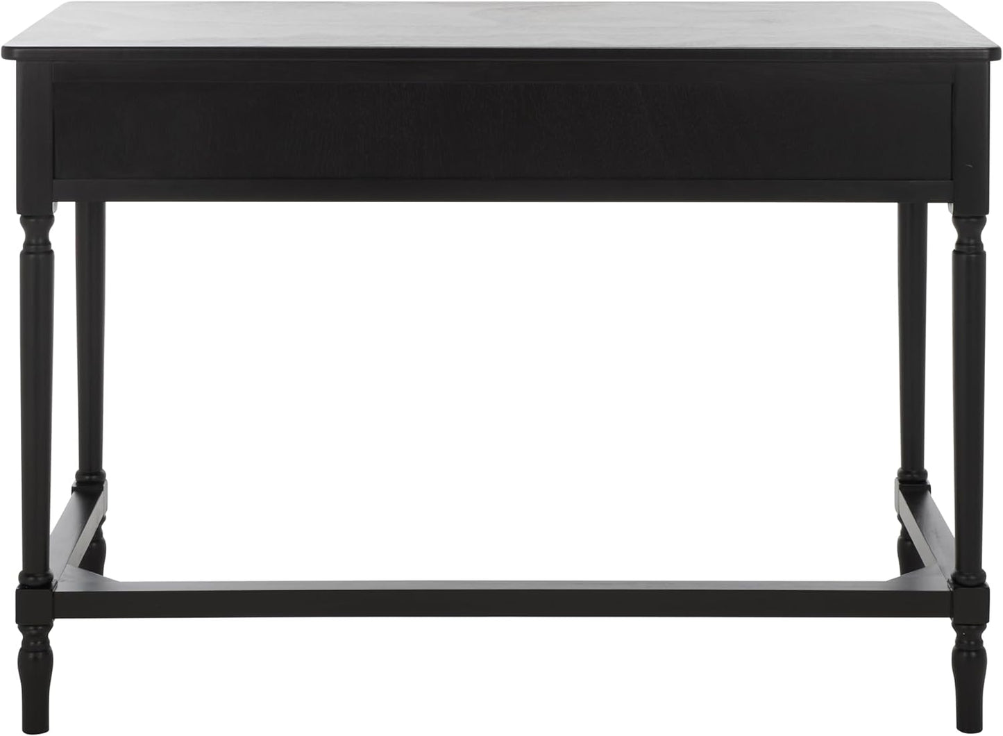 SAFAVIEH Home Collection Haven Farmhouse Country Cottage Matte Black 2-Drawer Desk Console Table for Entryway, Living Room, Home Office