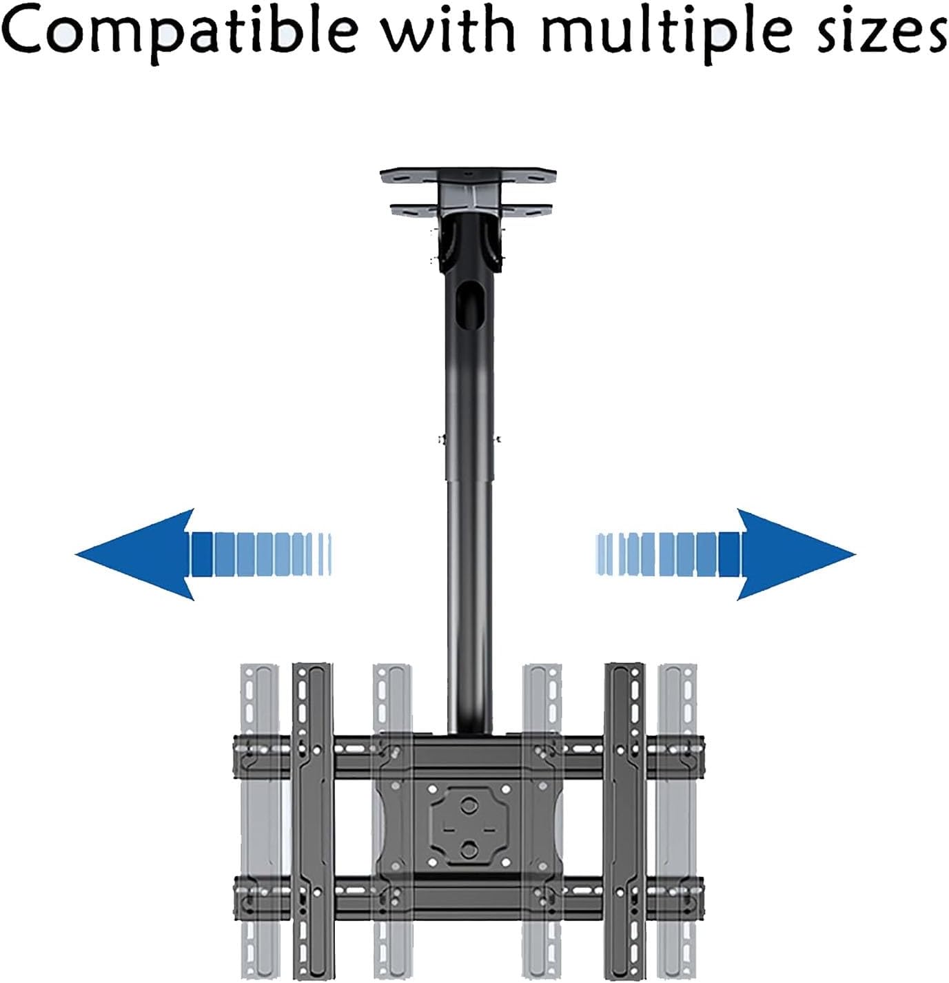 Ceiling TV Mount Wall Mount for TVs Swiveling Ceiling TV Bracket with 45° Tilt Compatible with 32 75 Inch TVs Heavy Duty Adjustable Space Saving Design