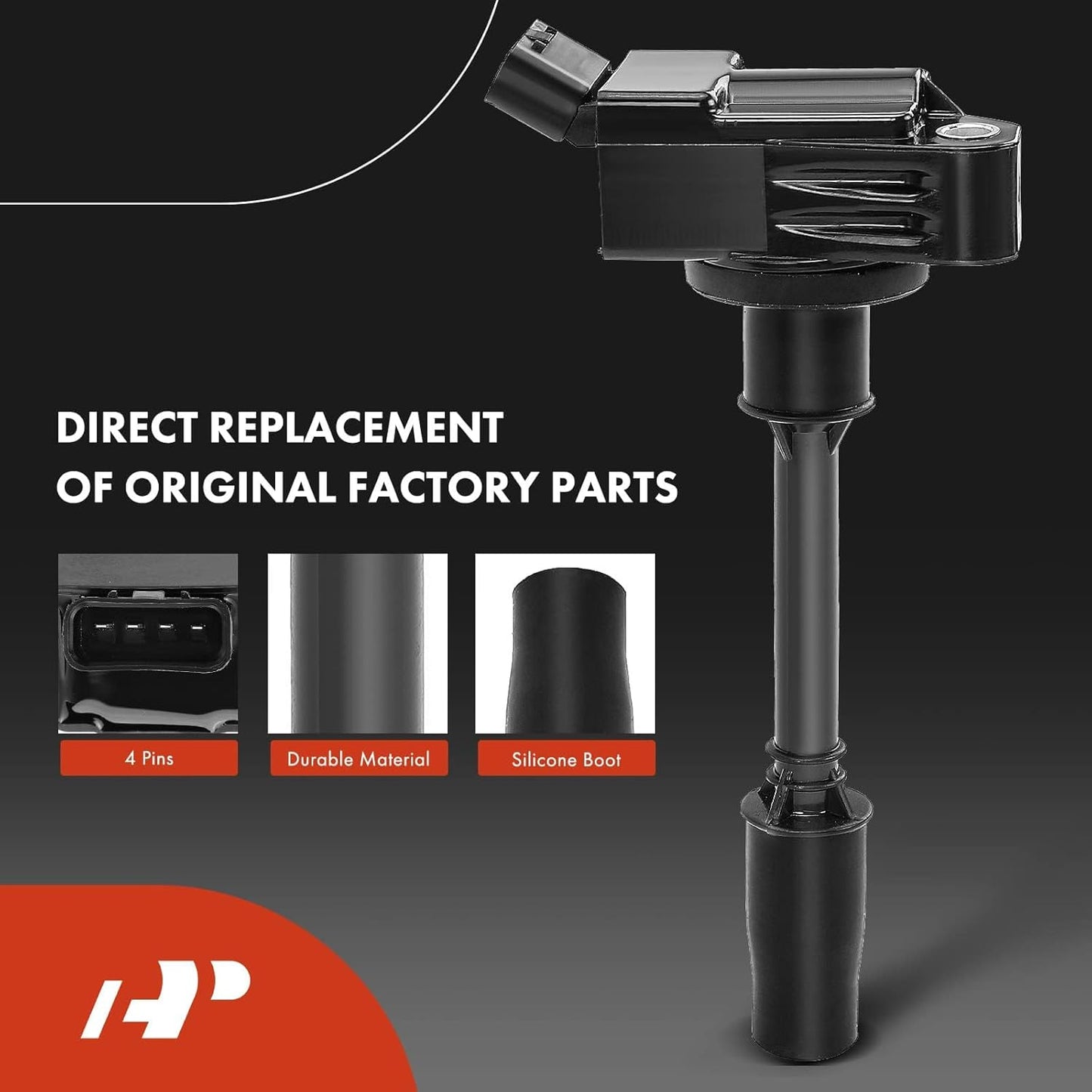 A-Premium Ignition Coils and Spark Plugs Kits Compatible with Lexus GS200t/IS200t 2016-2017, GS300/IS300/NX300 2018-2019, NX200t 2015-2017, RC200t 2016, RC300 2018-2020, 2.0L 4-PC Set