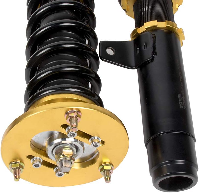 Coilover Struts Spring Shocks Adjustable Height Coilovers Suspension Struts Coil Spring Shocks and Struts Full Set Kits ECCPP Fit for 2001-2005 BMW 320i /2000 BMW 323Ci /1998-2000 BMW 323i